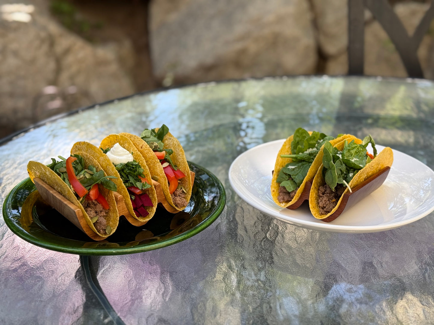 Solid Hardwood Taco Holders, Taco Stand, Taco Display, Taco Tray