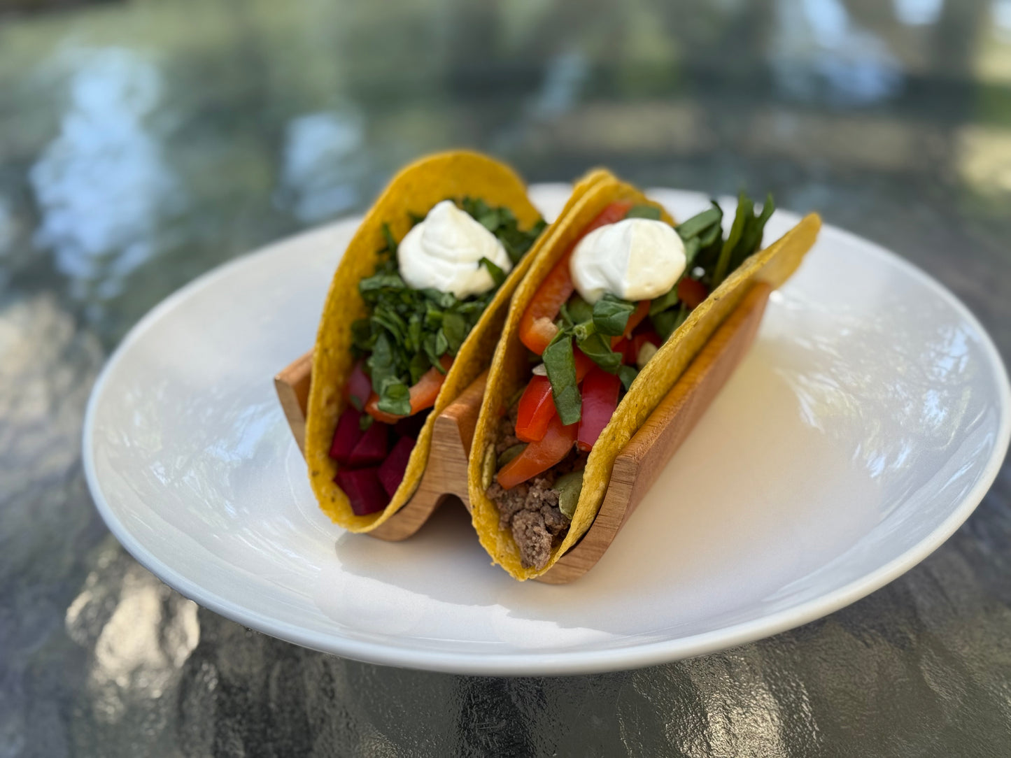 Solid Hardwood Taco Holders, Taco Stand, Taco Display, Taco Tray