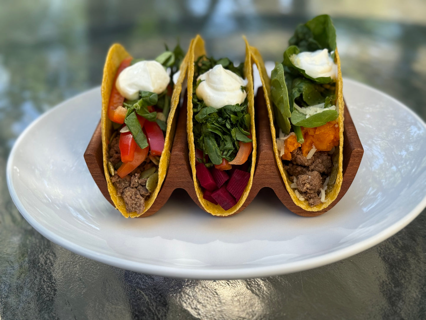Solid Hardwood Taco Holders, Taco Stand, Taco Display, Taco Tray